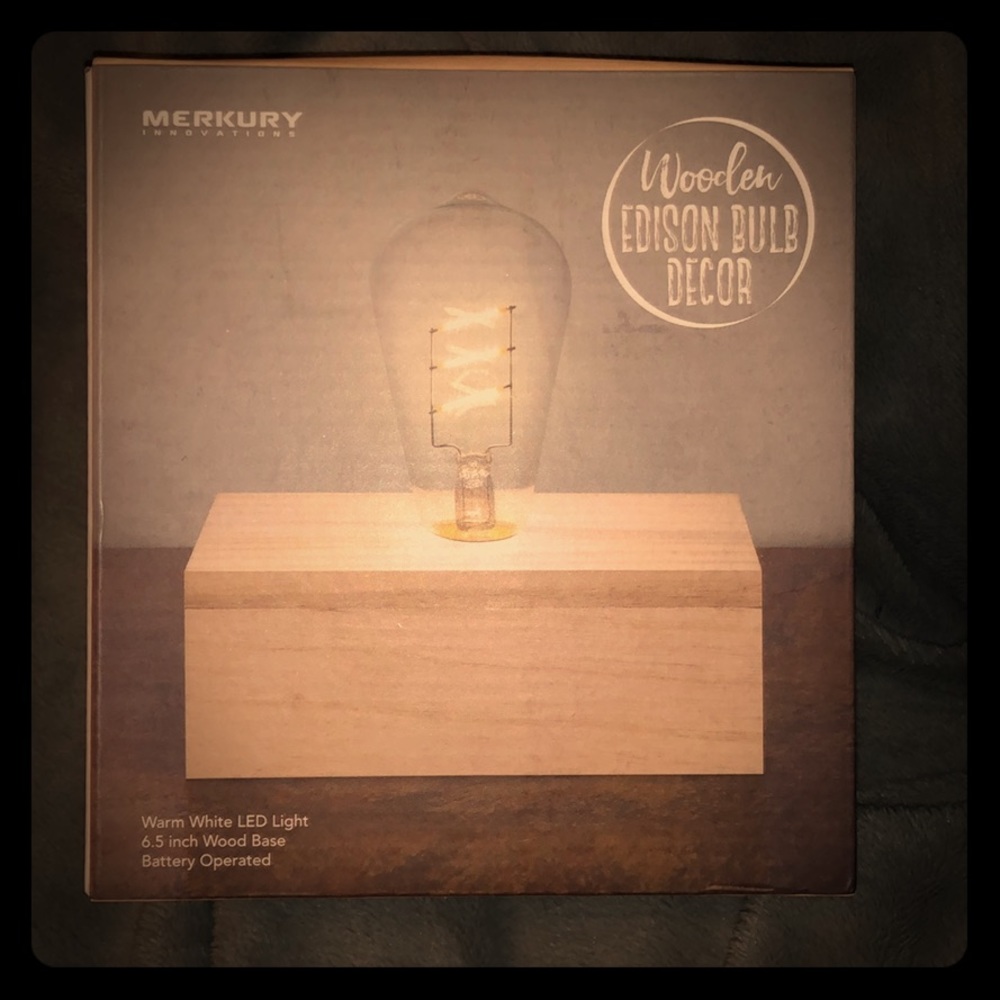 Wooden Edison bulb